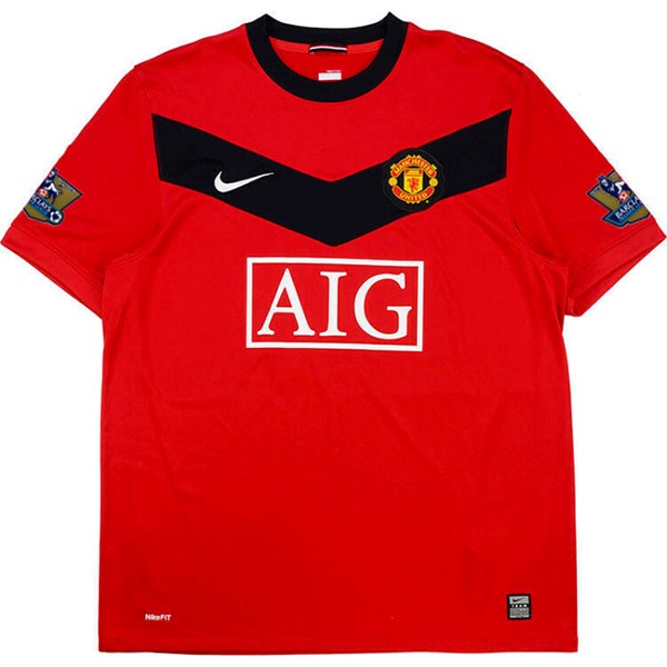 Thailande Maillot Football Manchester United Domicile Retro 2009 2010 Rouge